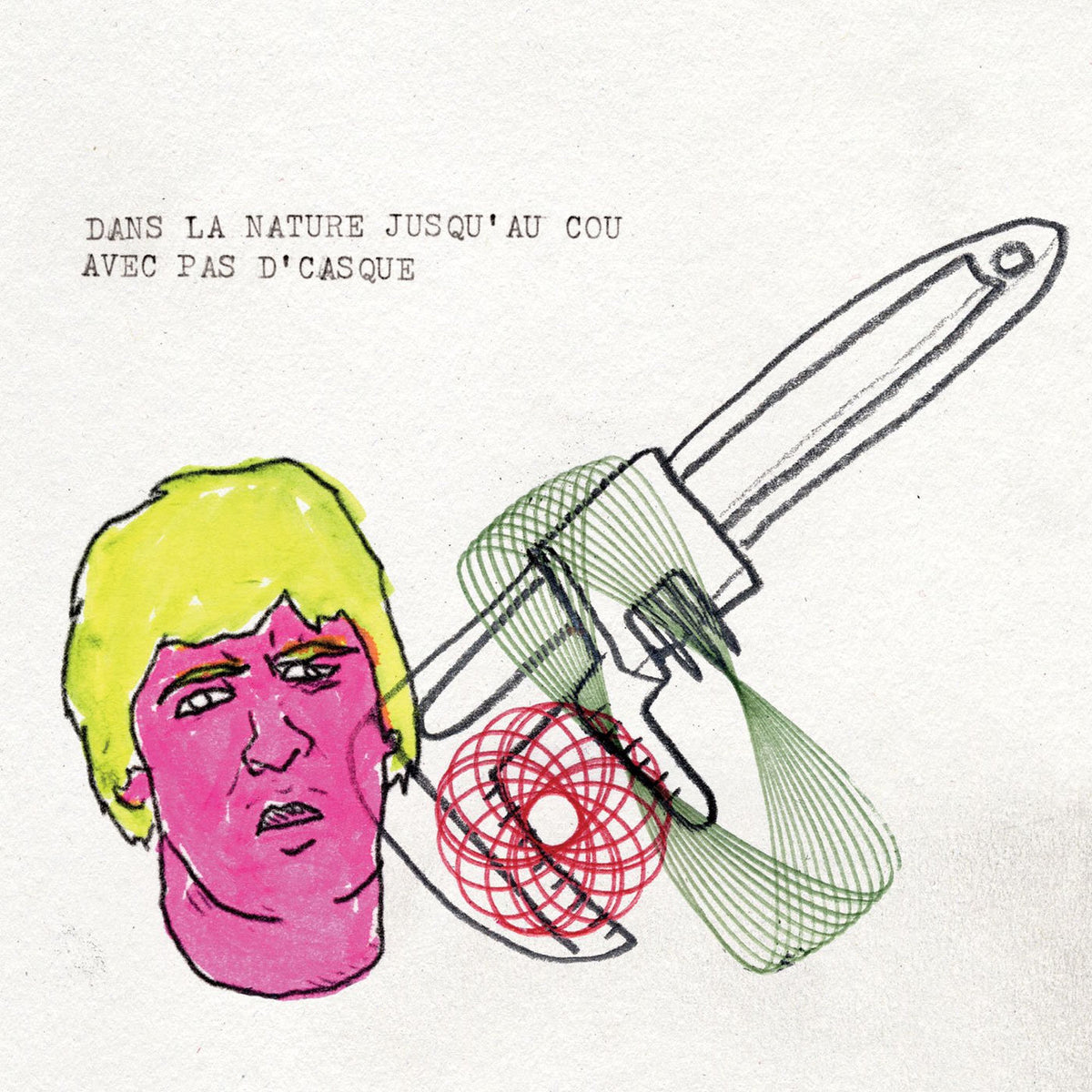 Avec Pas Dcasque – Dans La Nature Jusqu'Au Cou vinyl record cover