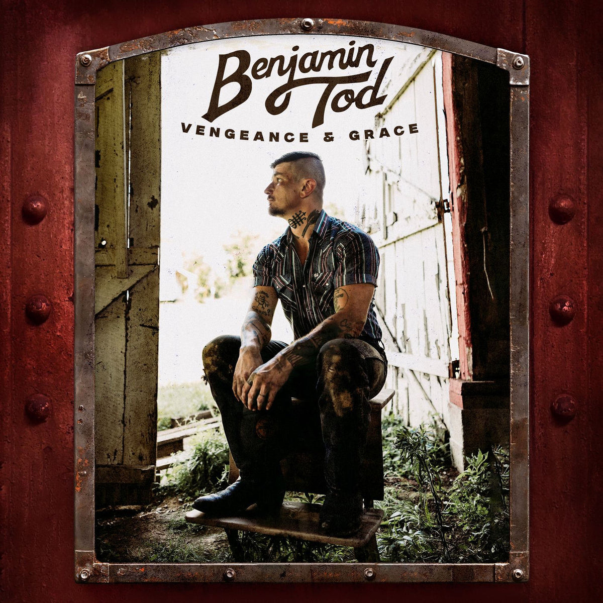 Benjamin Tod – Vengeance & Grace (Opaque Red Vinyl) (Indies) (2LP) vinyl record cover