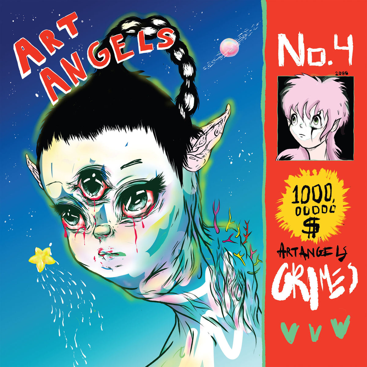 Grimes – Art Angels vinyl record cover