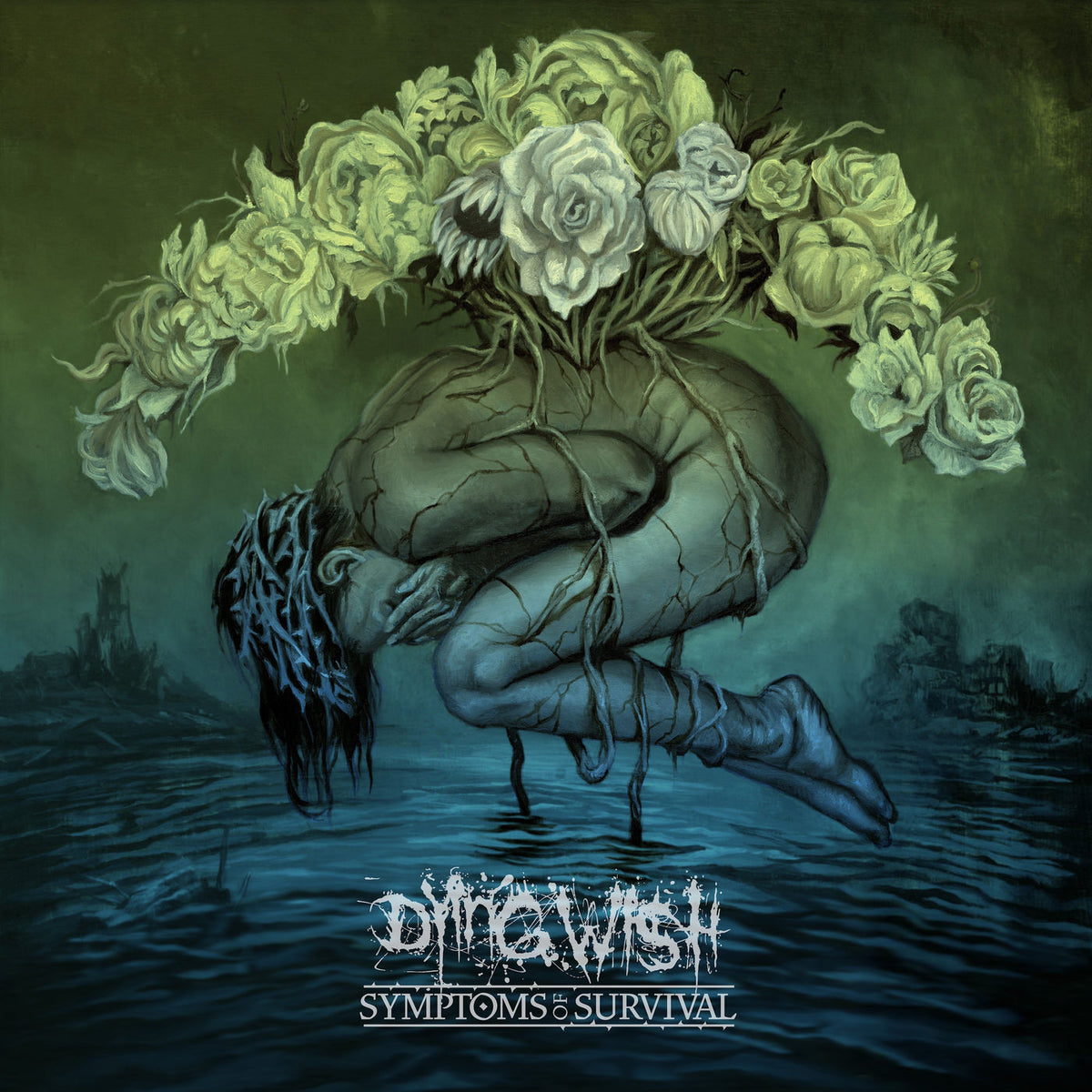 Dying Wish – Symptoms of Survival (Limited Edition, Blue Swirl Colored Vinyl) vinyl record cover