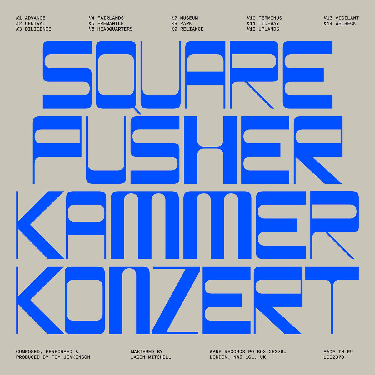 Squarepusher – Kammerkonzert vinyl record cover