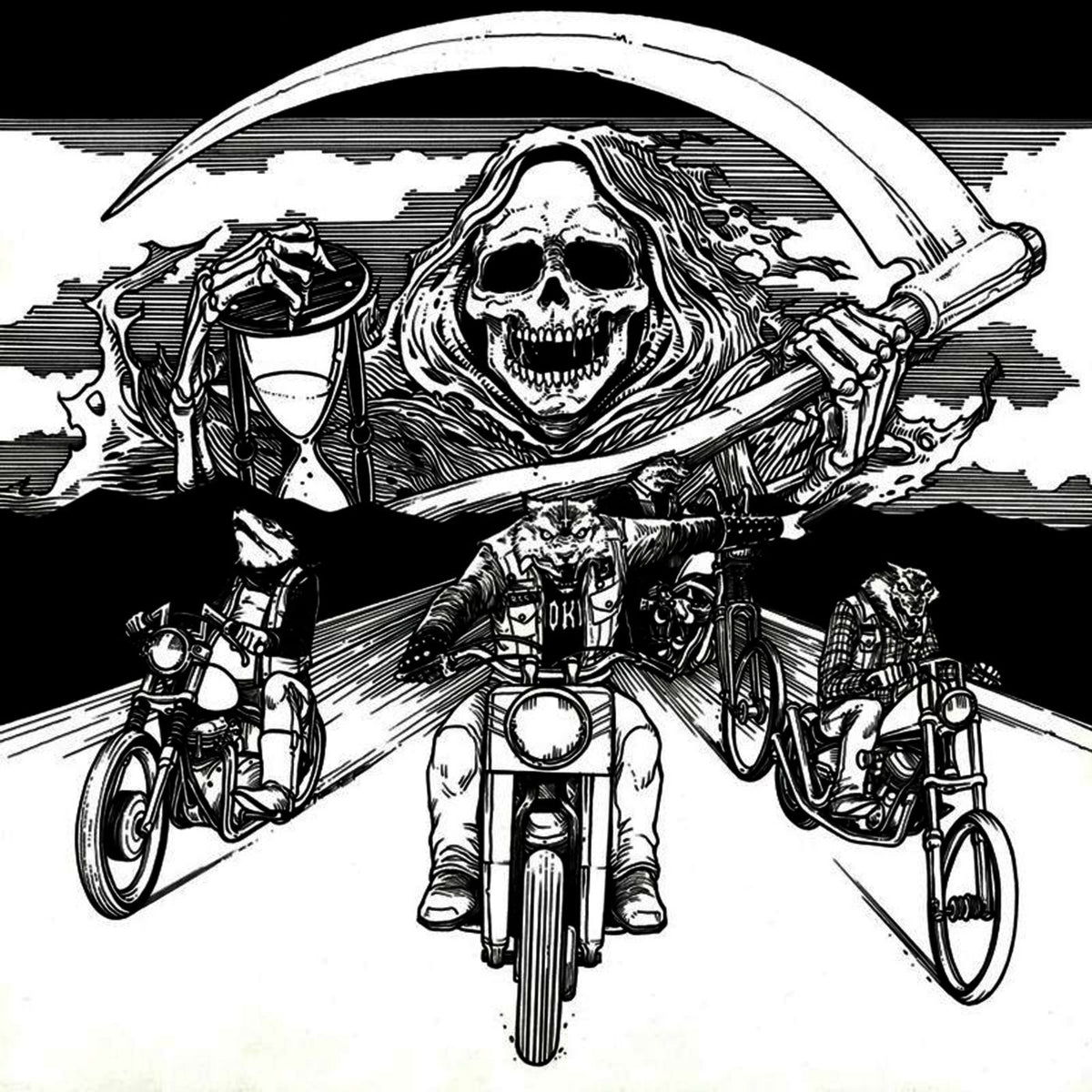 Speedwolf – Ride With Death (LP + 7' EP) vinyl record cover