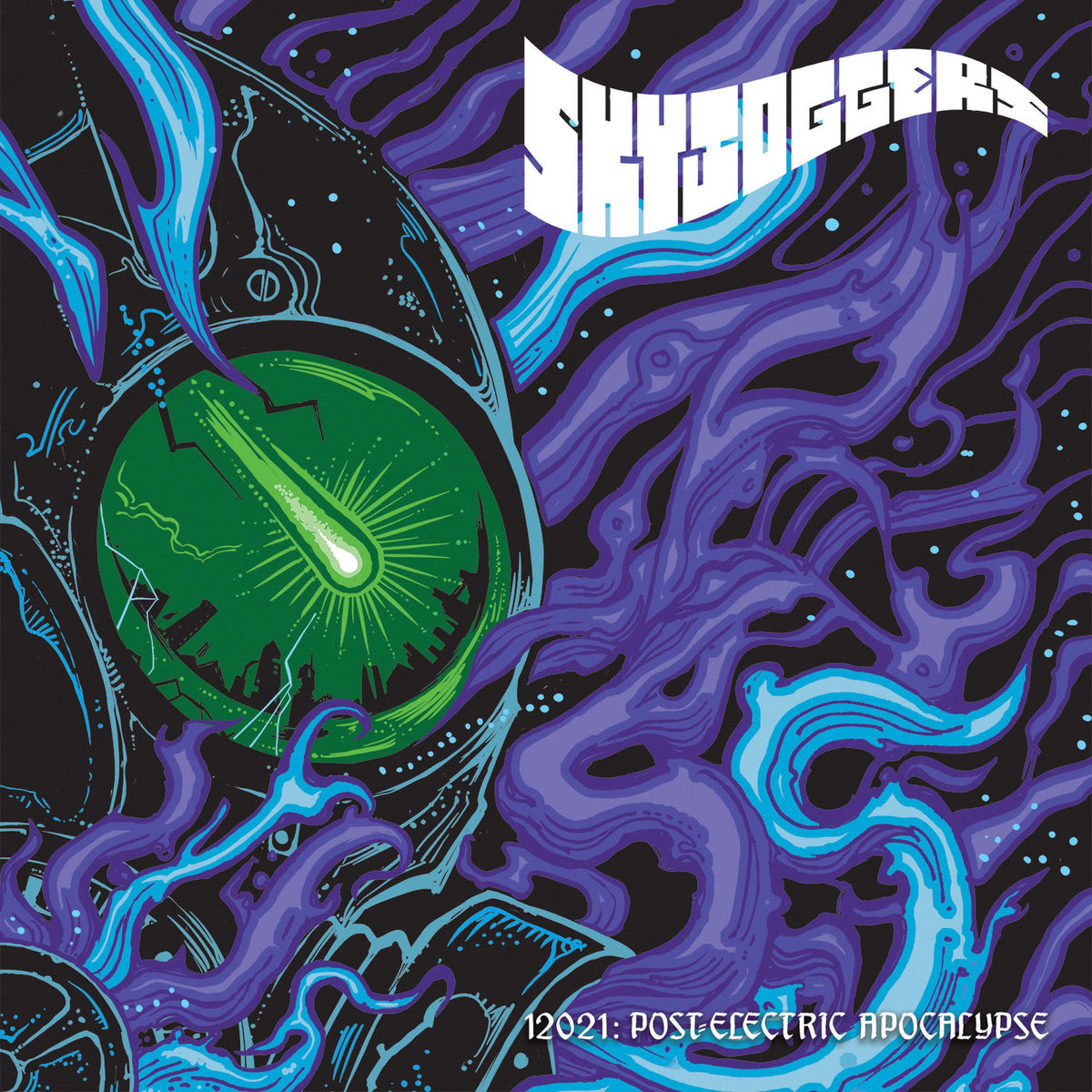 Skyjoggers – 12021: Post-electric Apocalypse vinyl record cover
