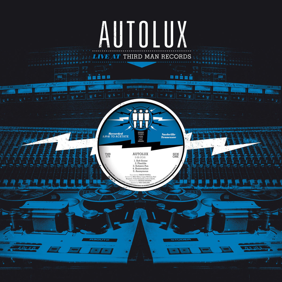 Autolux – Live At Third Man Records vinyl record cover