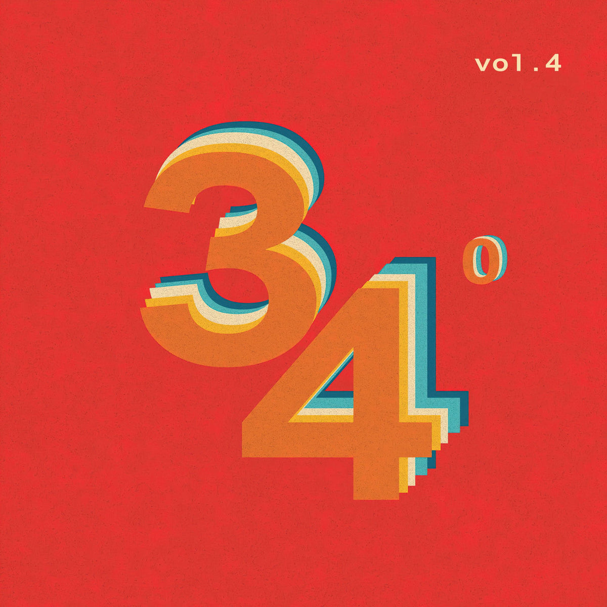 Various Artists – 34 Degrees, Vol. 04 vinyl cover