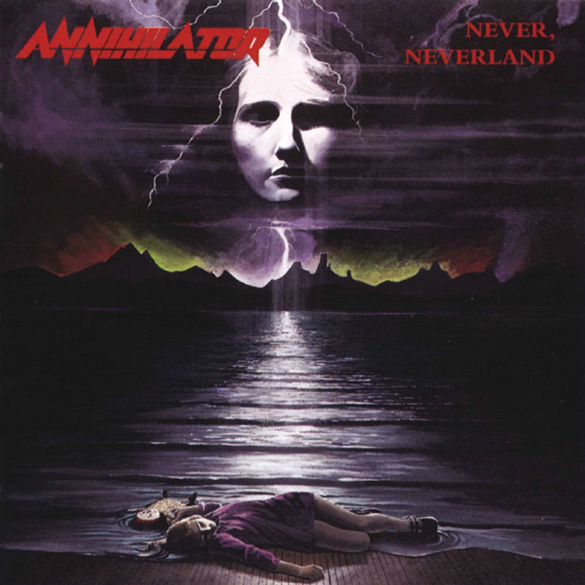 Annihilator – Never, Neverland -Clrd- vinyl record cover