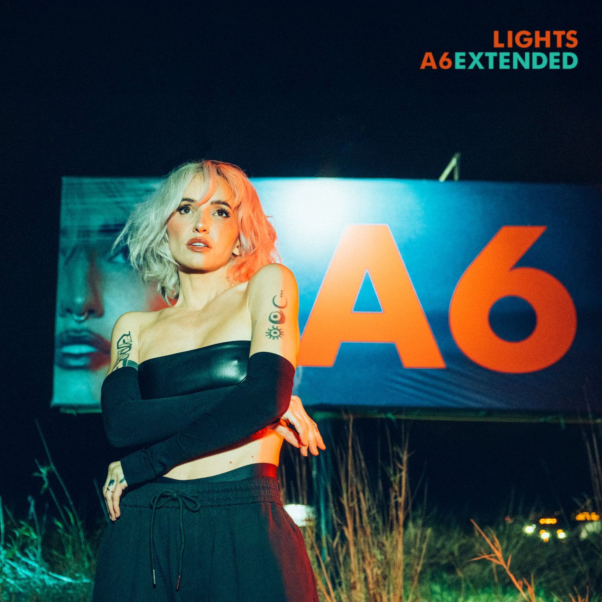 Lights – A6Extended (ORANGE/GREEN VINYL/2LP) vinyl record cover