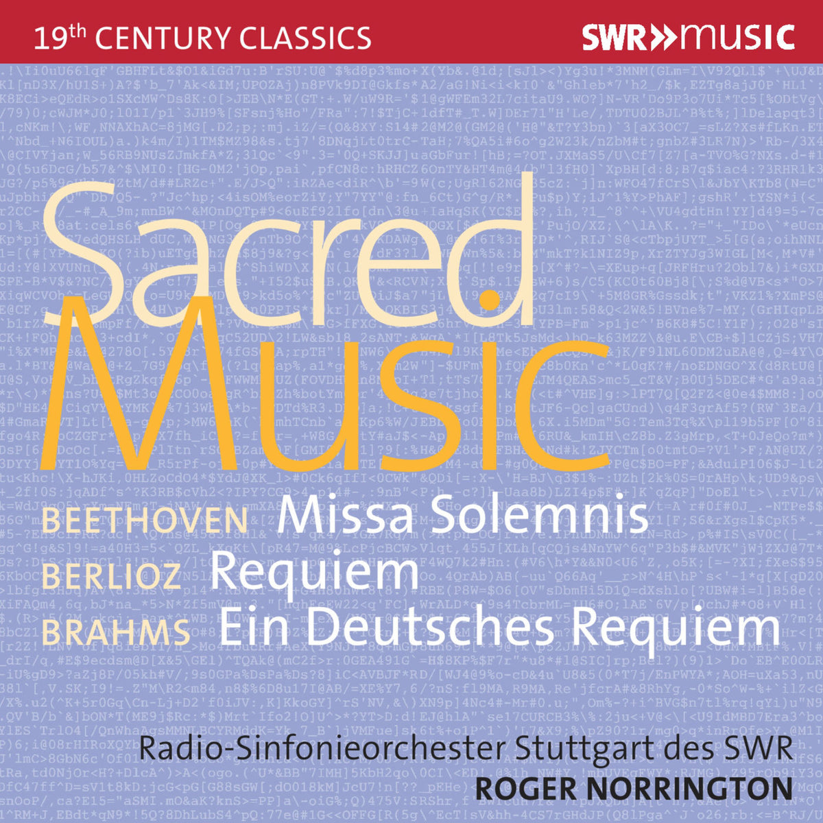 Stuttgart Radio Symphony Orchestra – Sacred Music vinyl cover