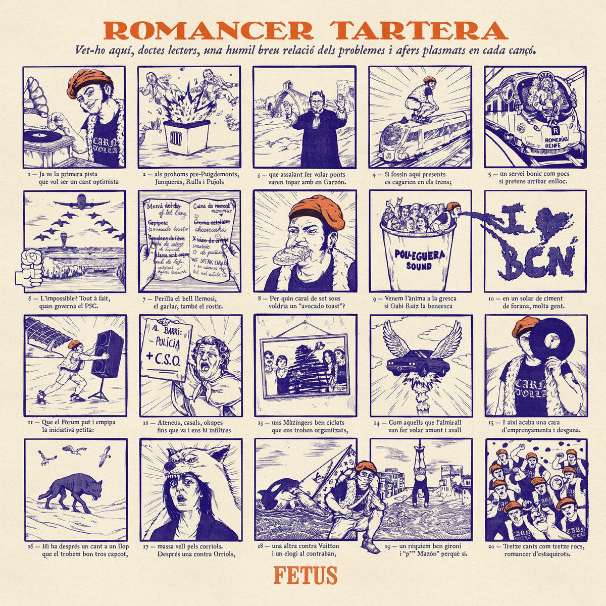 Fetus – Romancer Tartera vinyl record cover