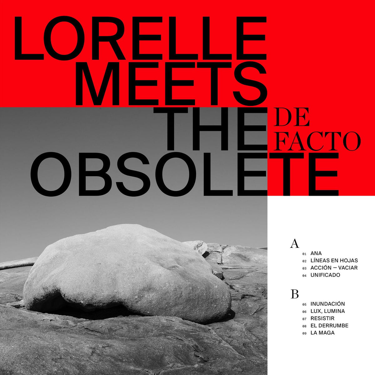 Lorelle Meets the Obsolete – De Facto vinyl record cover