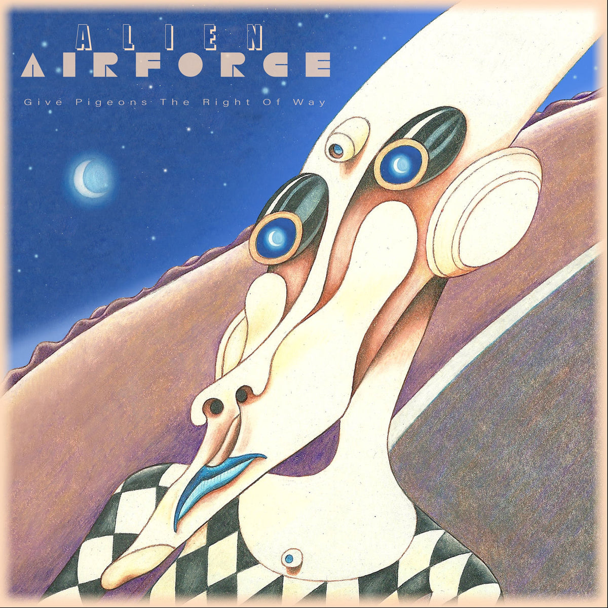 Alien Airforce – Give Pigeons the Right of Way vinyl record cover