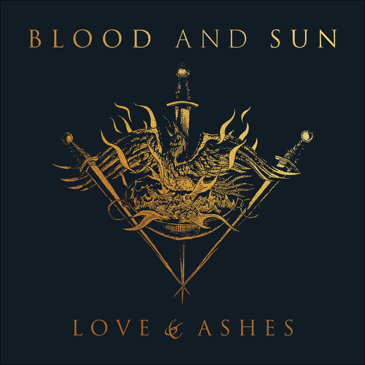 Blood and Sun – Love & Ashes vinyl record cover