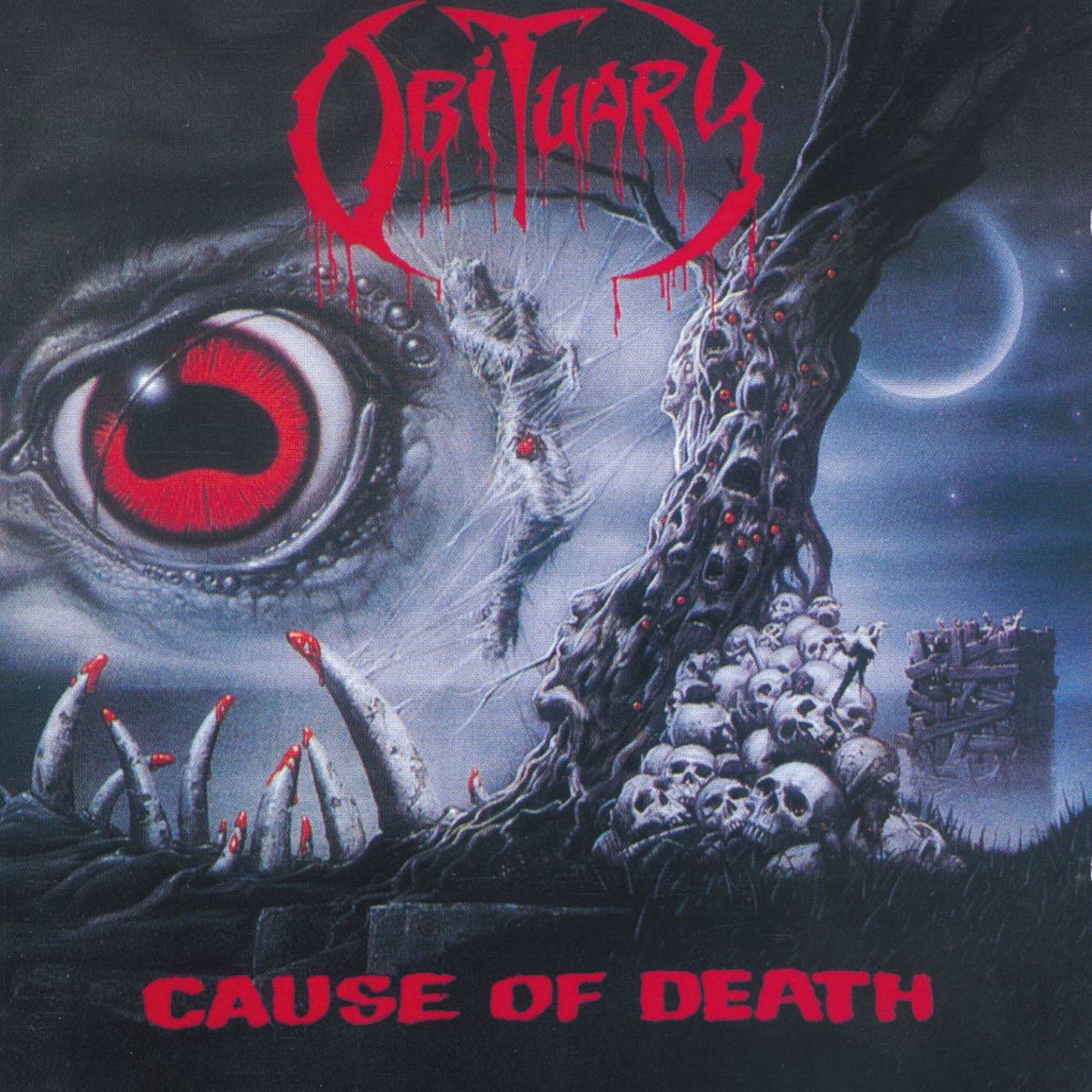Obituary – Cause of Death (Remastered) vinyl record cover