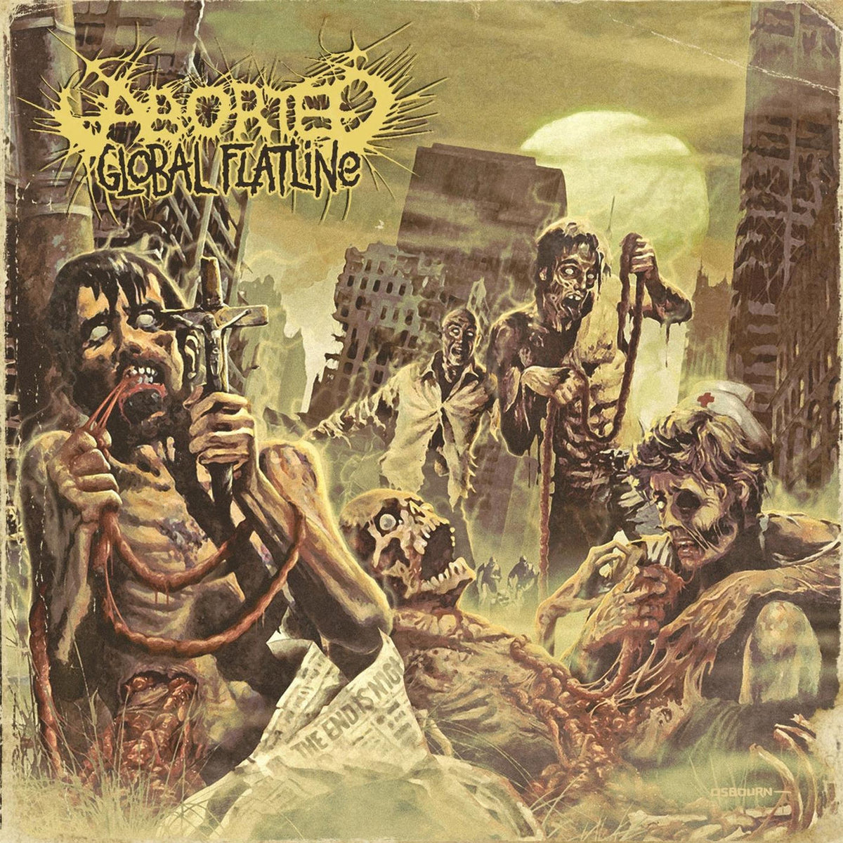 Aborted – Global Flatline vinyl record cover