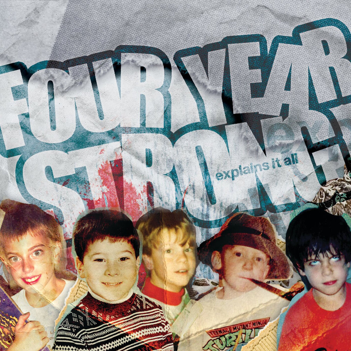 Four Year Strong – Explains It All (Limited Edition) (Orange Black Galaxy Vinyl) vinyl record cover