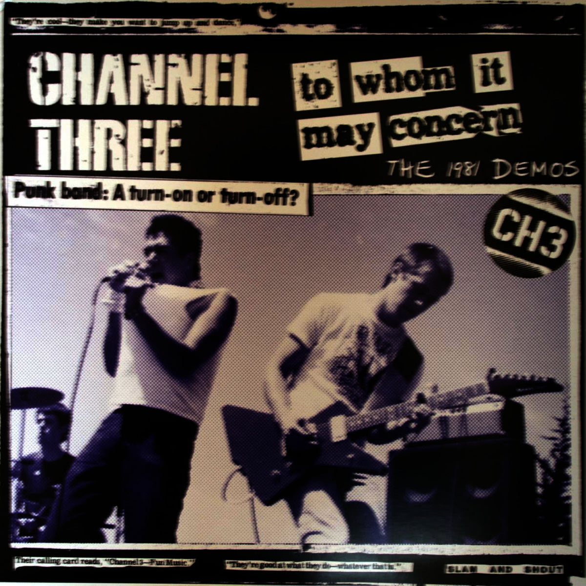Channel 3 – To Whom It May Concern vinyl record cover