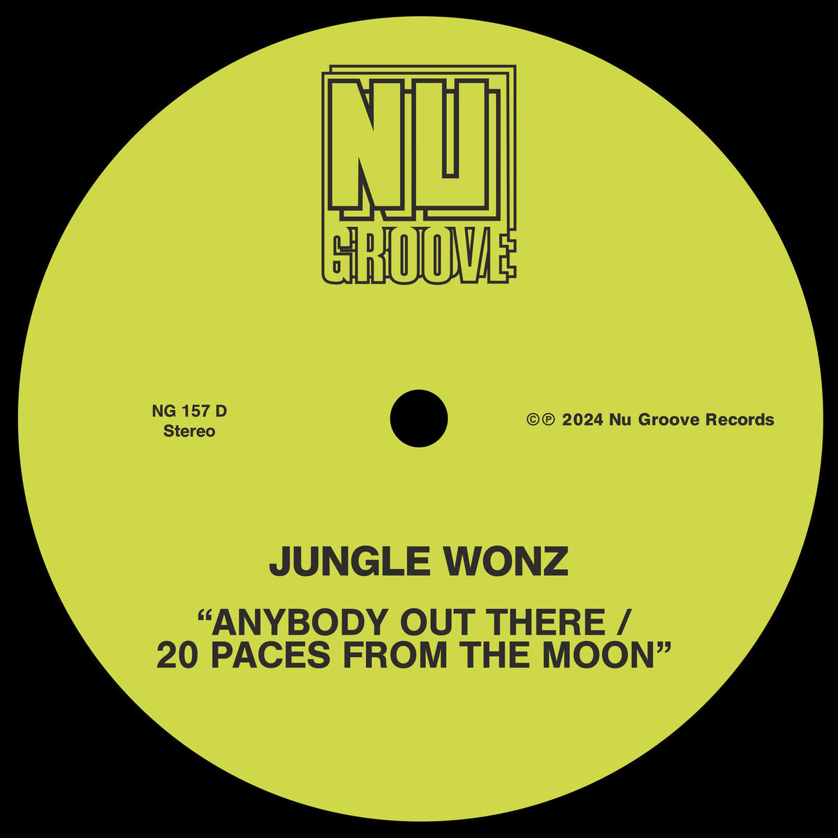 Jungle Wonz – Anybody Out There / 20 Paces From The Moon vinyl cover