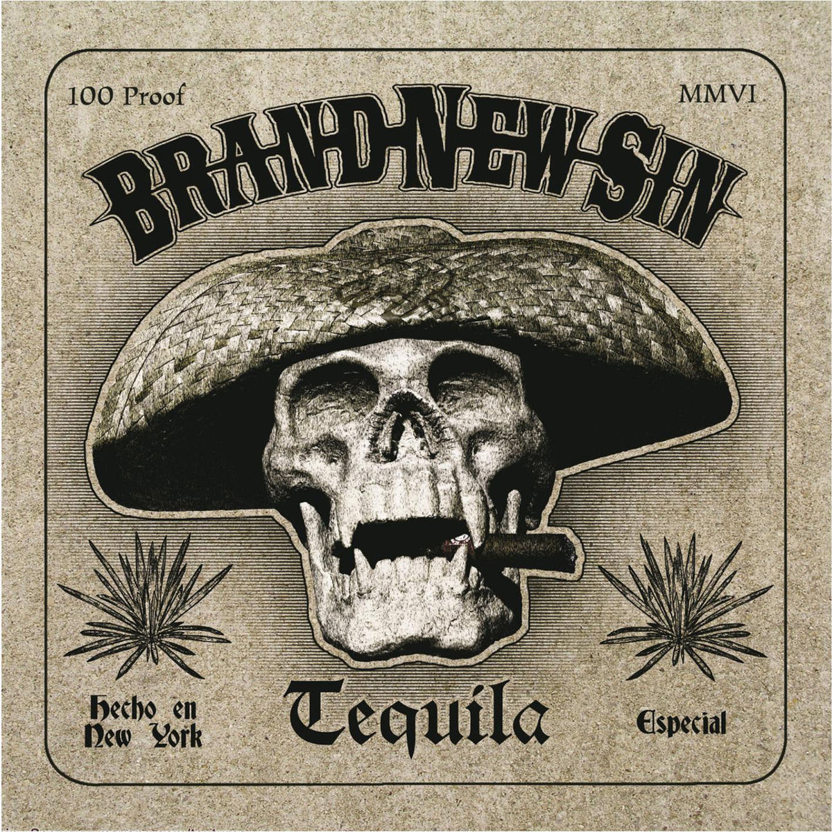 Brand New Sin – Tequila vinyl record cover