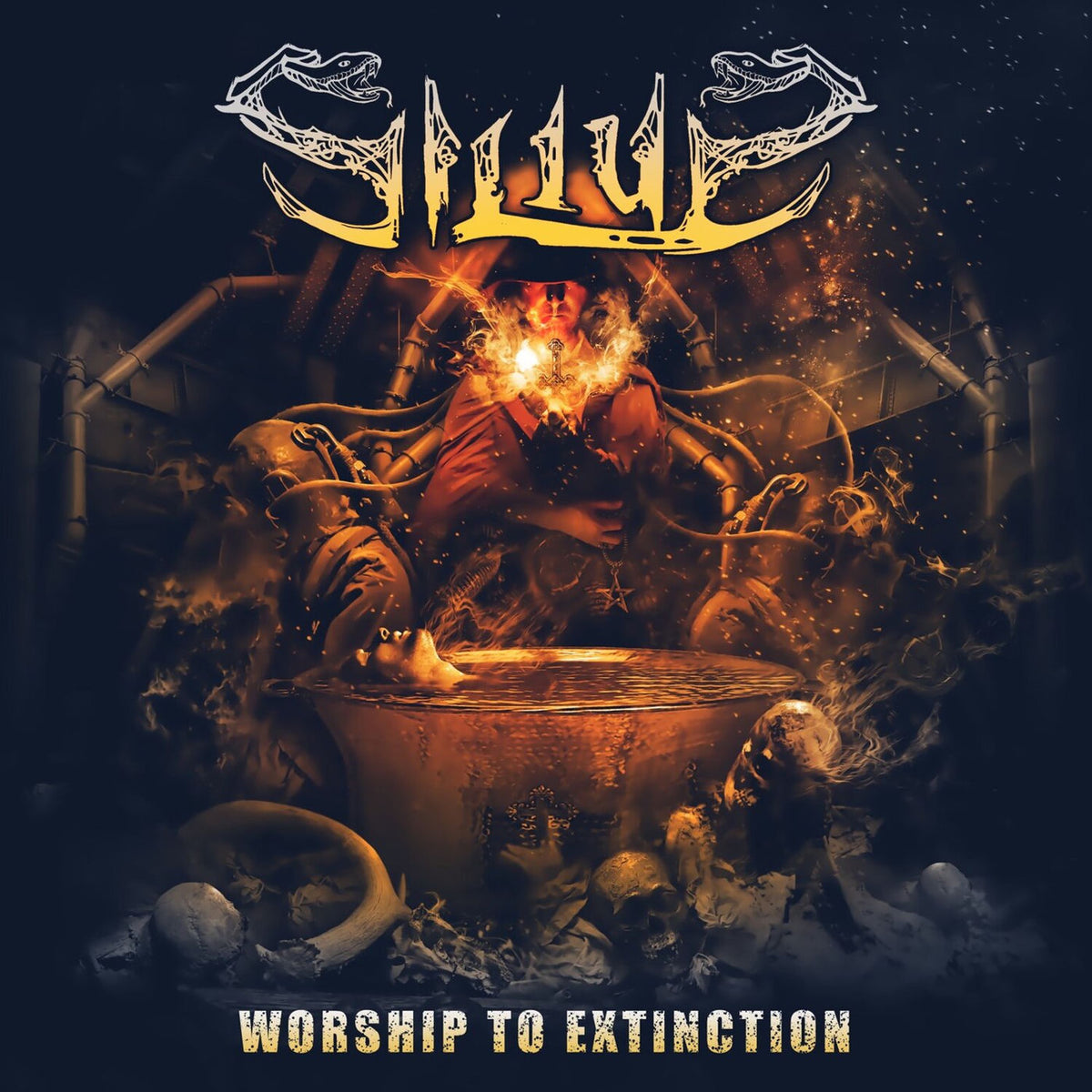 Silius – Worship to Extinction vinyl record cover