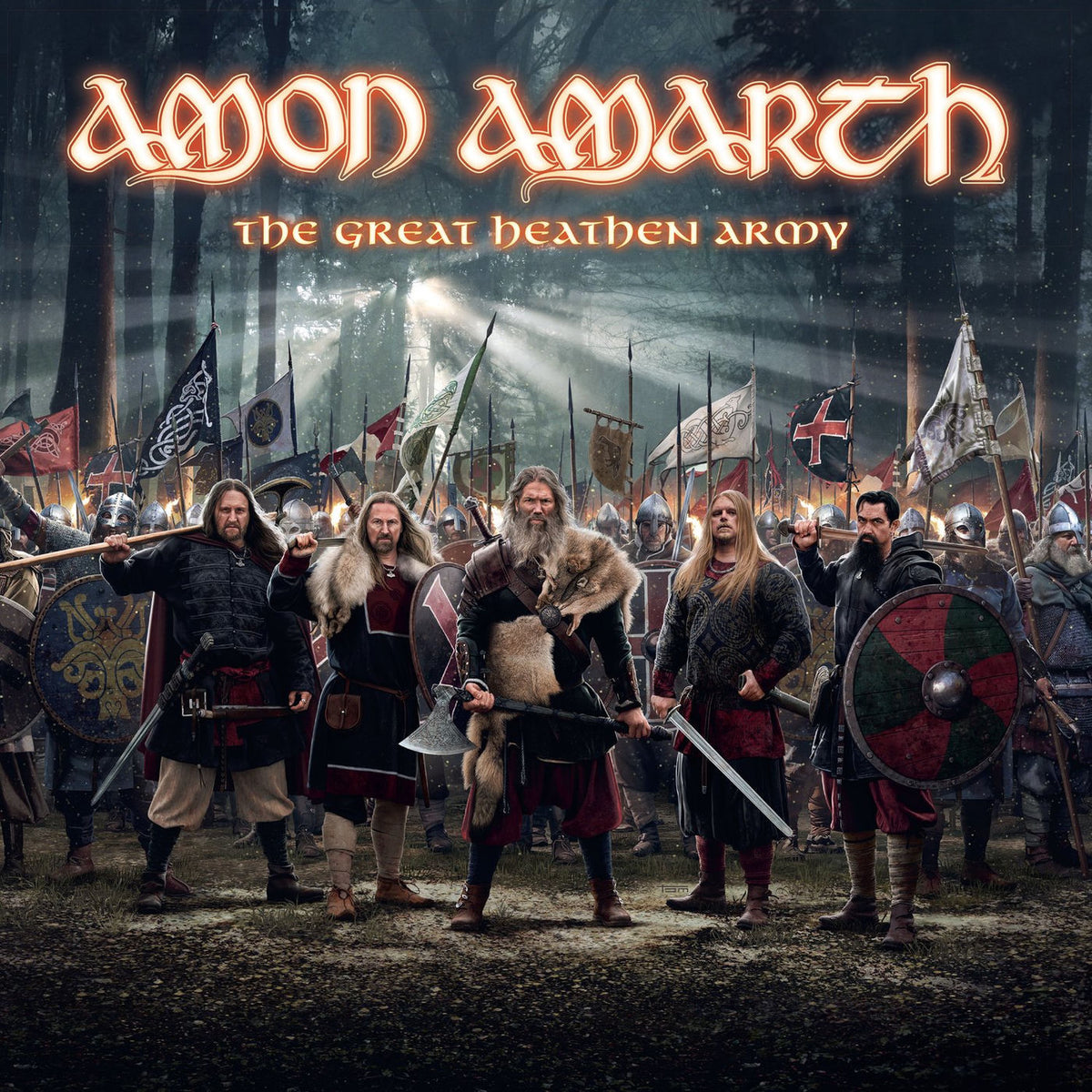 Amon Amarth – The Great Heathen Army (Triple Gatefold Clear Smoke Vinyl) (Coloured Vinyl) vinyl record cover