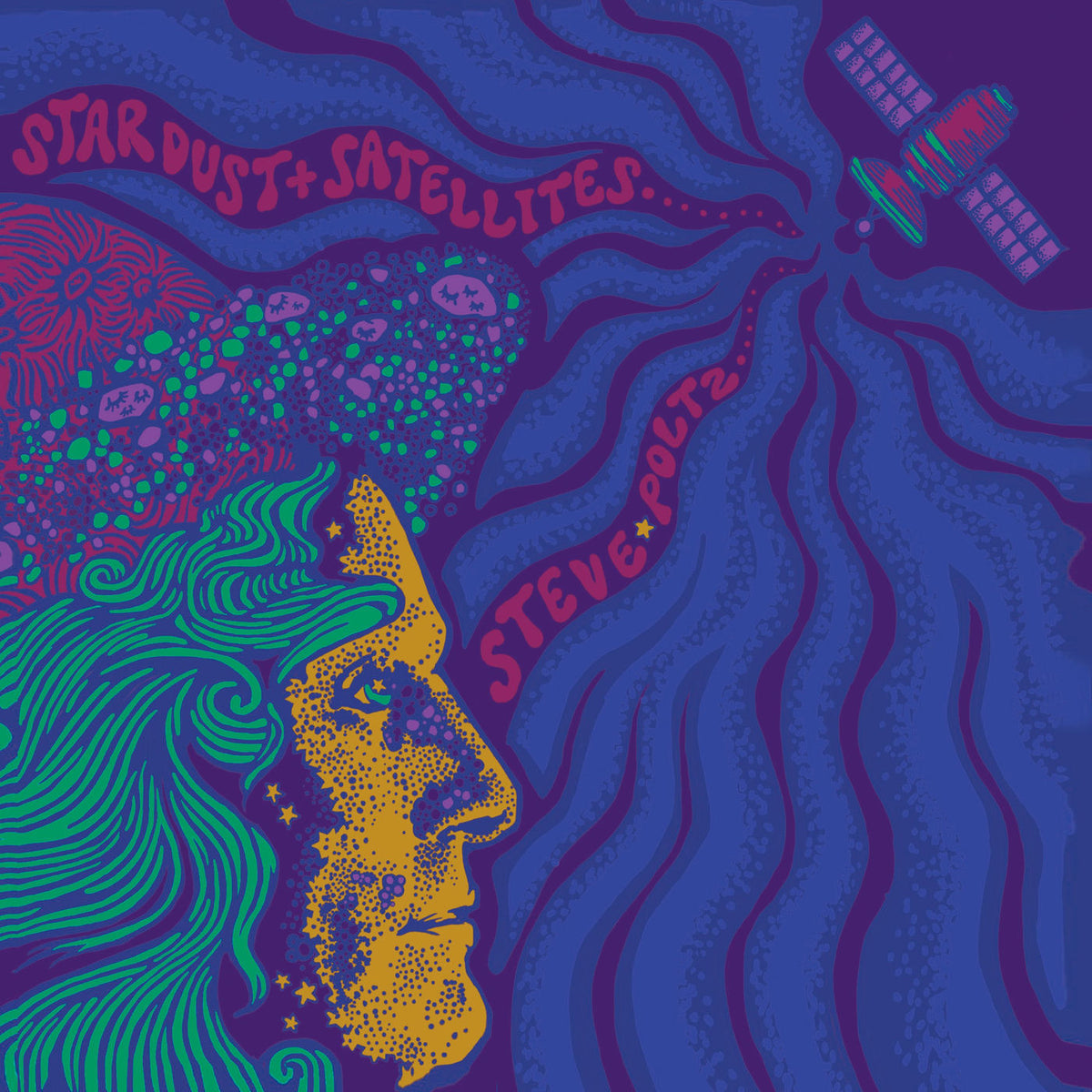 Steve Poltz – Stardust and Satellites vinyl record cover