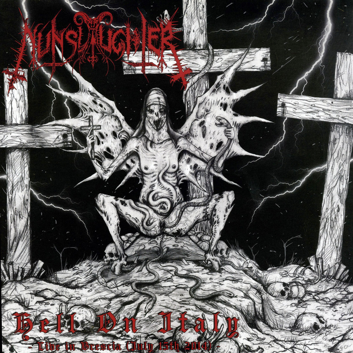 Nunslaughter – Hell On Italy vinyl record cover