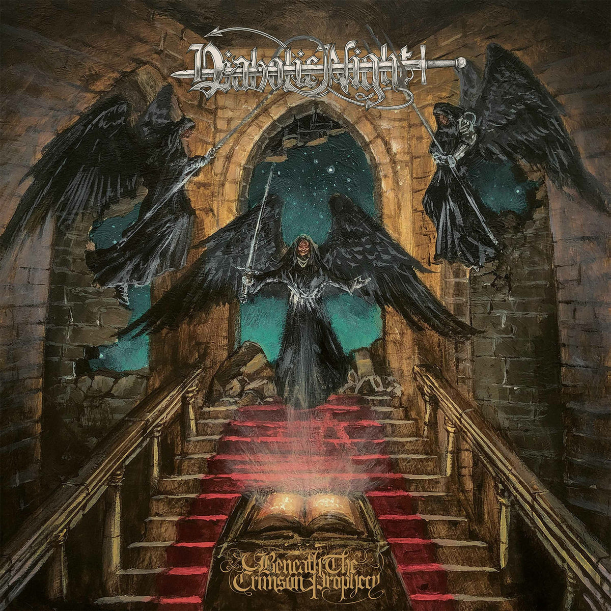 Diabolic Night – Beneath the Crimson Prophecy (Coloured Vinyl) vinyl record cover