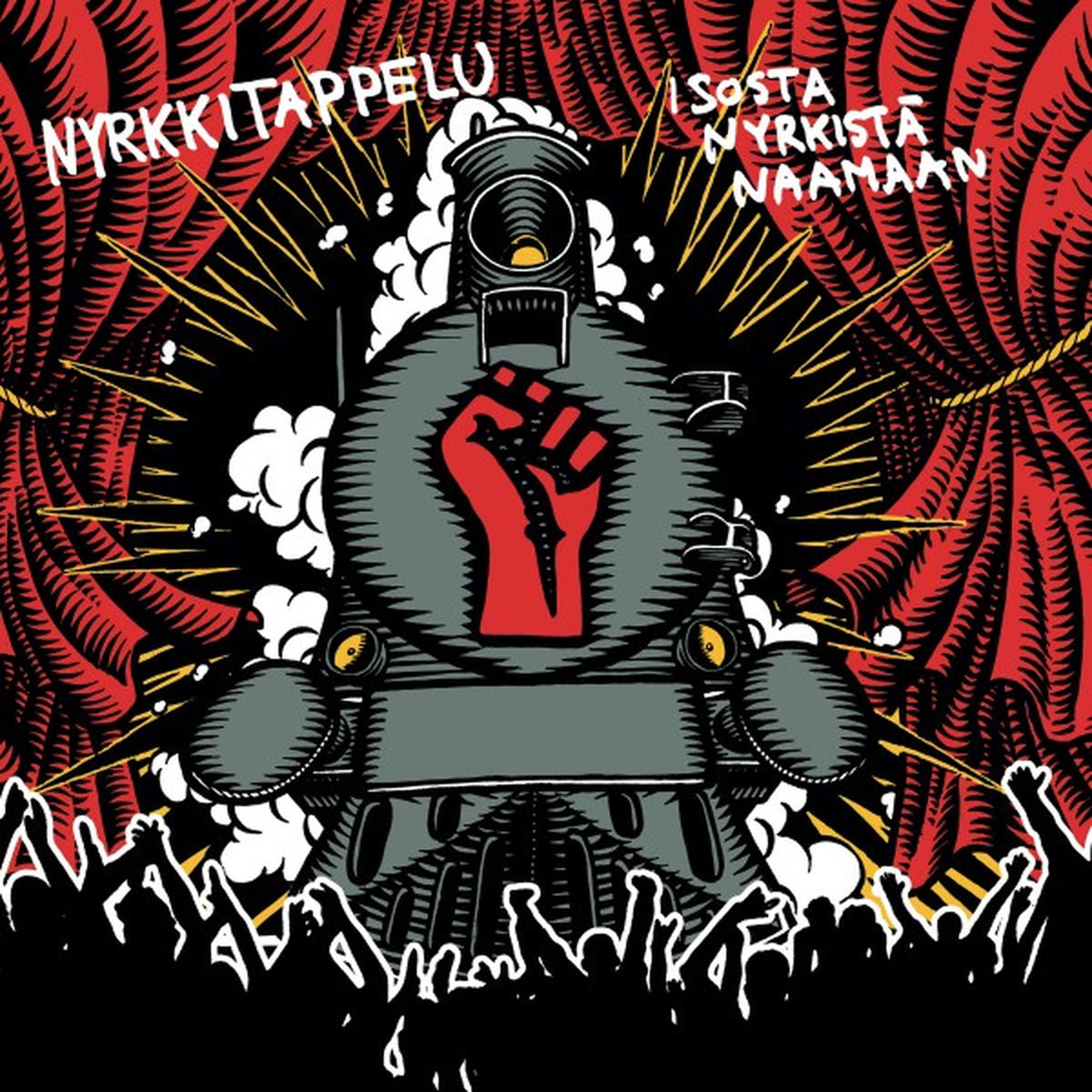 Nyrkkitappelu – Isosta Nyrkista Naamaan vinyl record cover