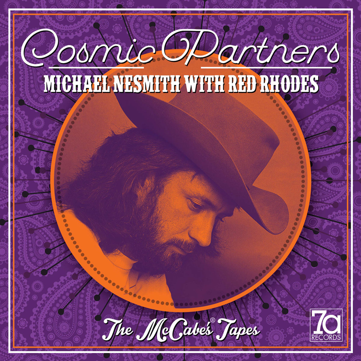 Michael Nesmith – Cosmic Partners - The Mccabe's Tapes (Electric Blue Vinyl) vinyl record cover