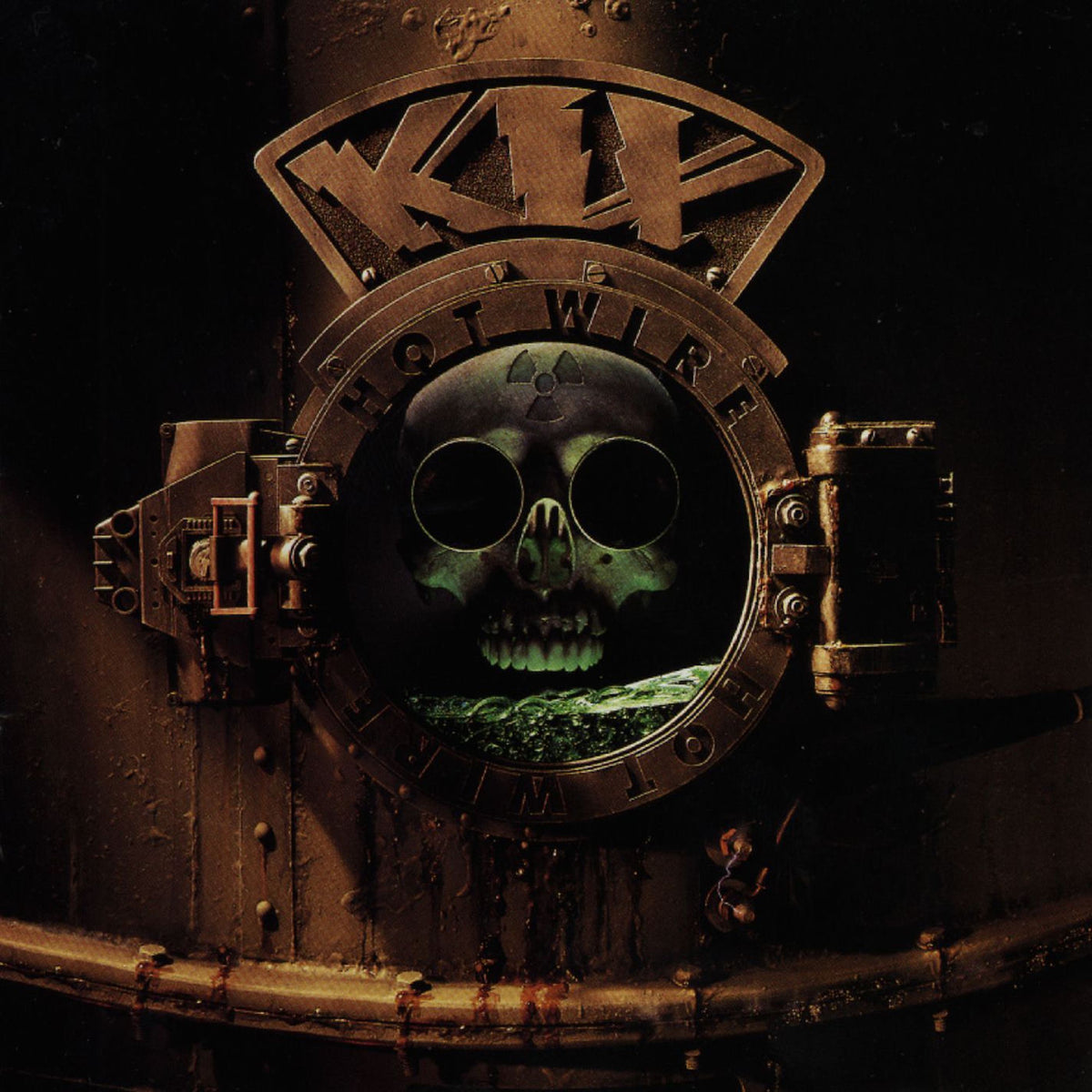 KIX – Hot Wire (Solar Fire Hand Poured Effect Vinyl / 35th Anniversary) vinyl record cover