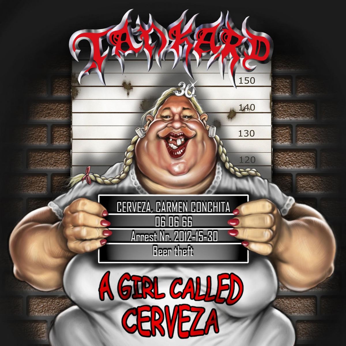 Tankard – A Girl Called Cerveza vinyl record cover