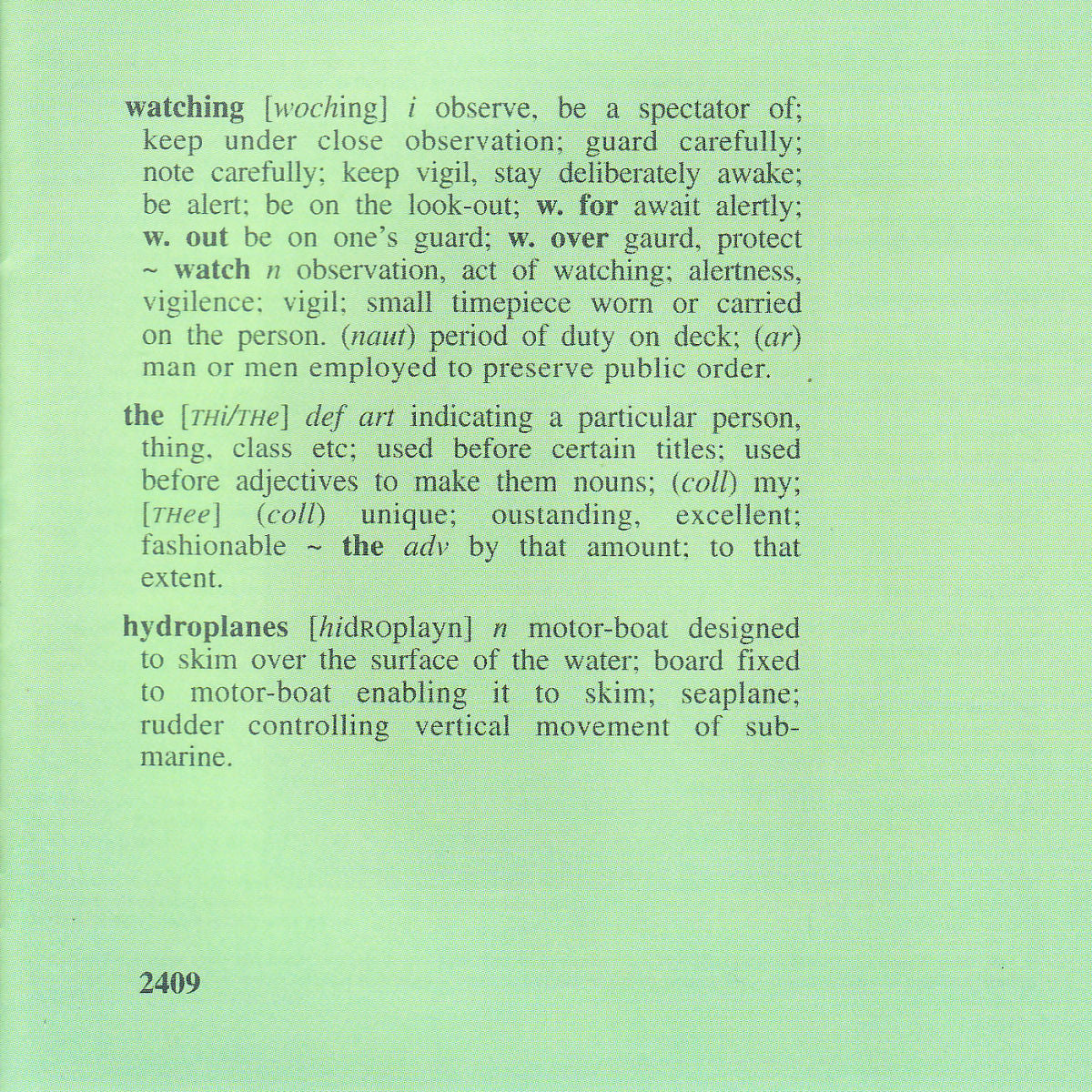 Tunnelvision – Watching the Hydroplanes vinyl record cover