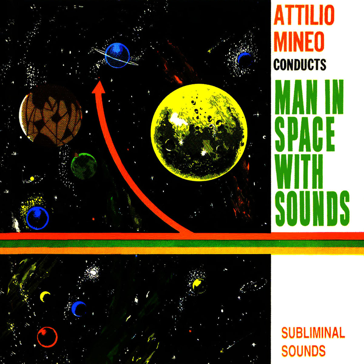 Attilio Mineo – Man In Space With Sounds vinyl cover