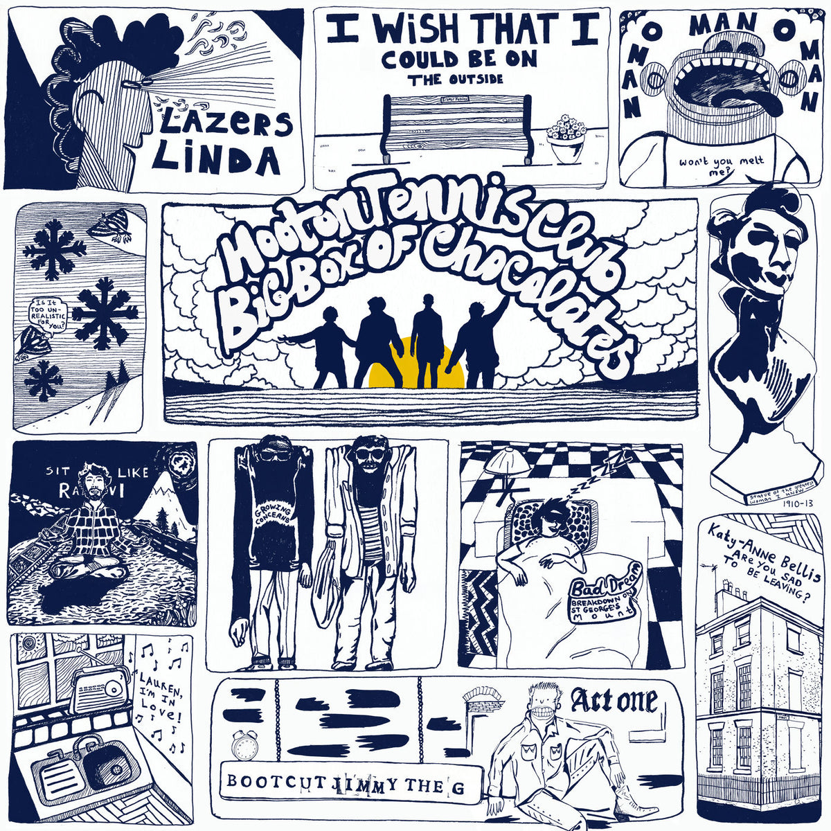 Hooton Tennis Club – Big Box Of Chocolates (180G) (DLCD) vinyl record cover