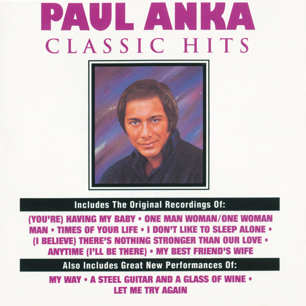 Paul Anka – Classic Hits vinyl record cover