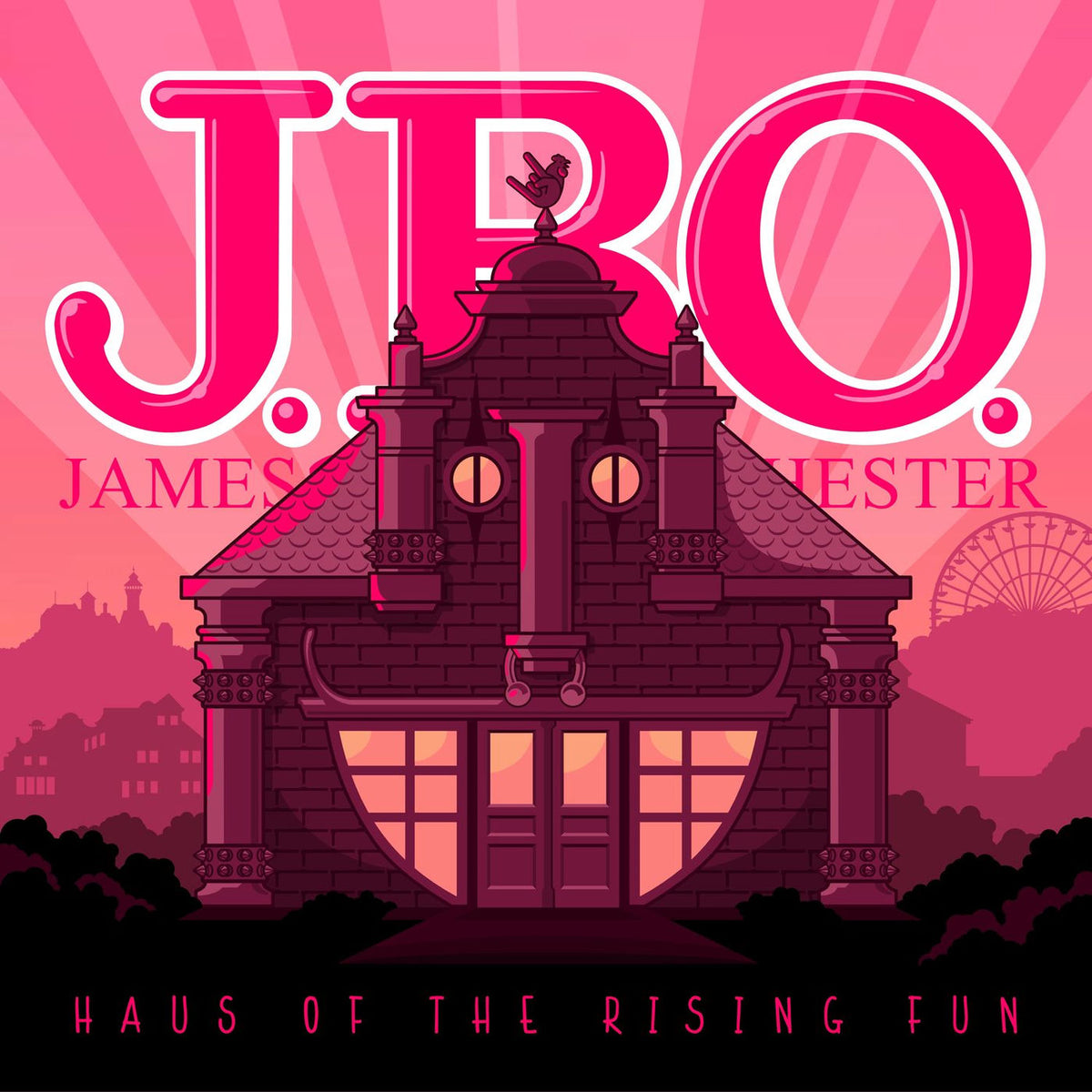 J.B.O. – Haus Of The Rising Fun (TRANSPARENT PINK VINYL) vinyl record cover