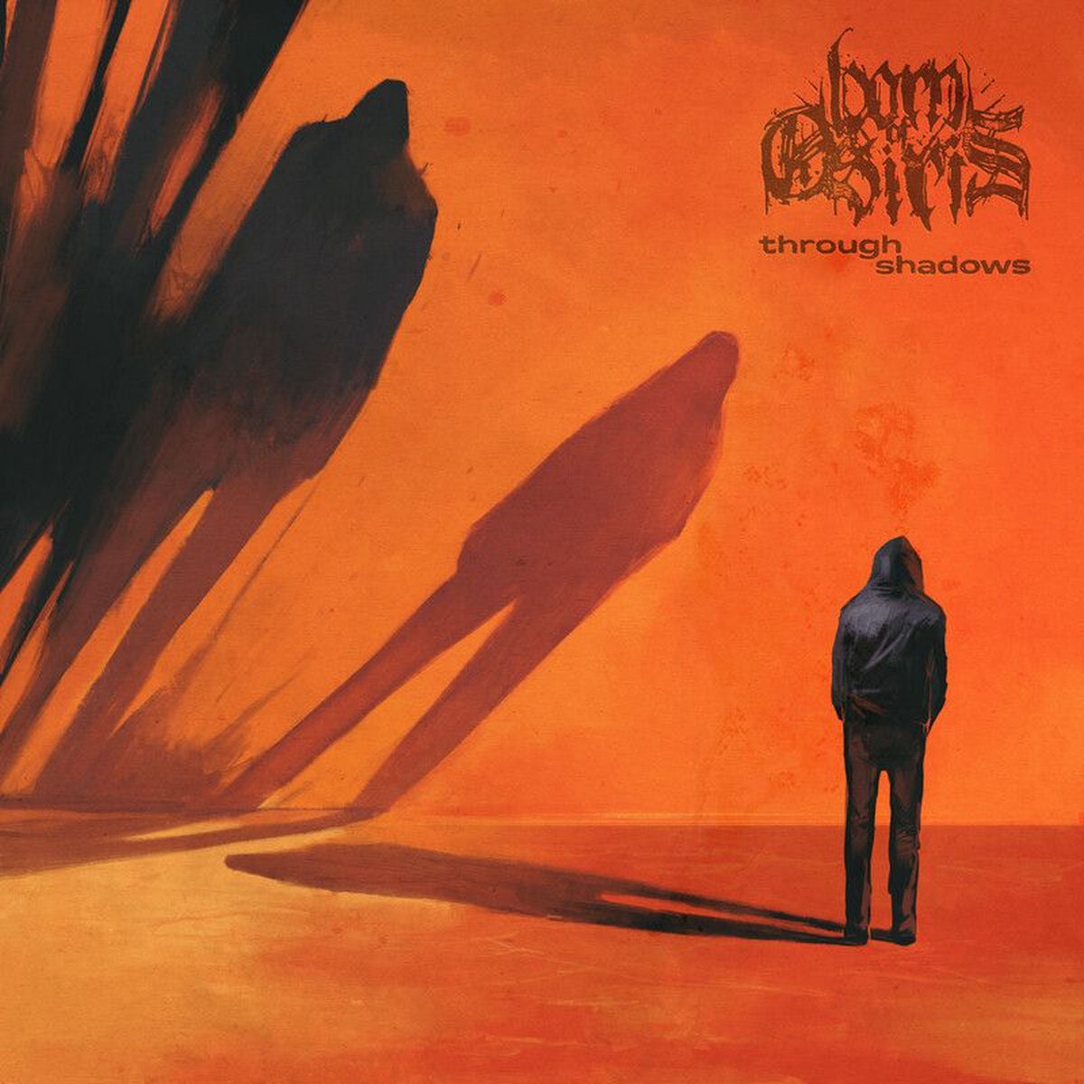 Born Of Osiris – Through Shadows (Black Ice/Blue Cloudy Vinyl) (Indies) vinyl record cover