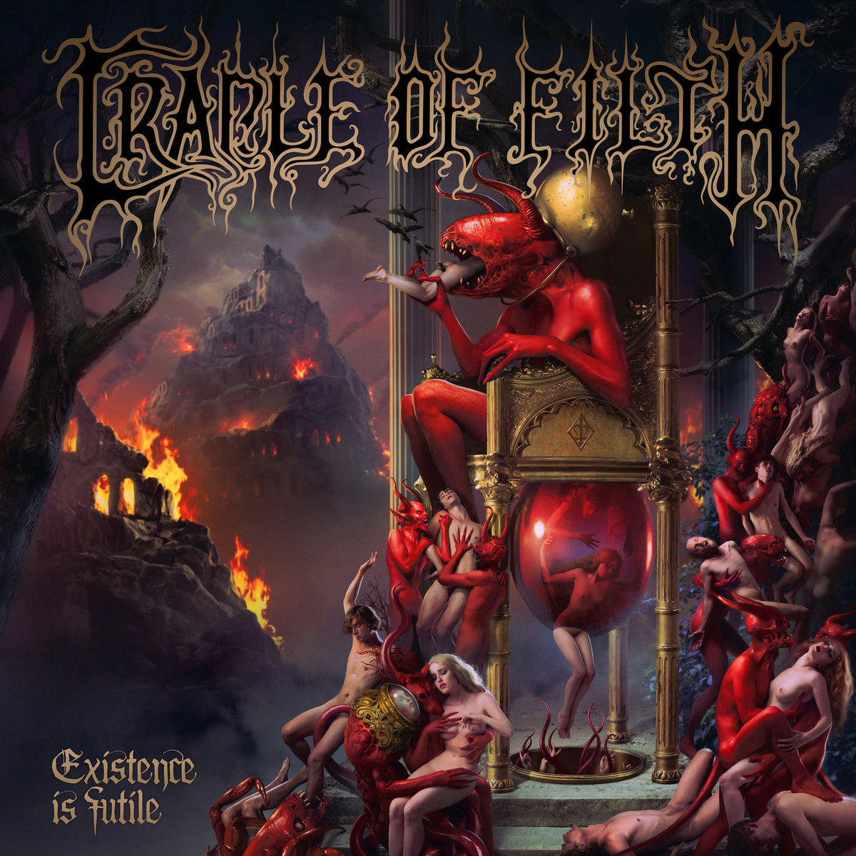 Cradle Of Filth – Existence Is Futile (Magenta Vinyl) vinyl record cover