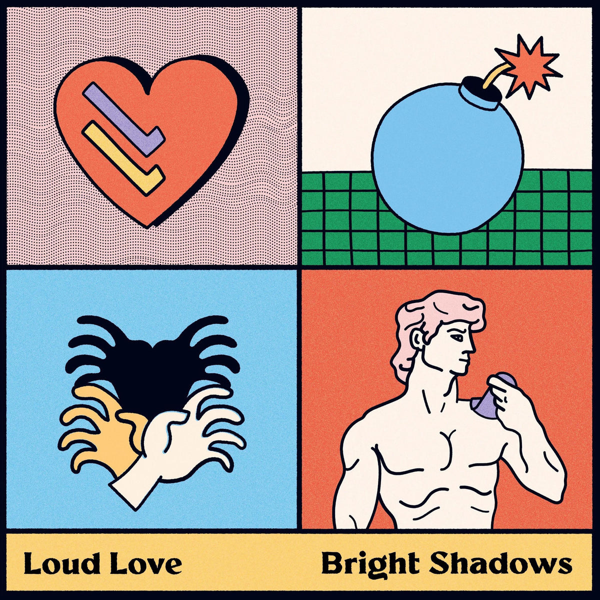 Loud Love – Bright Shadows vinyl record cover