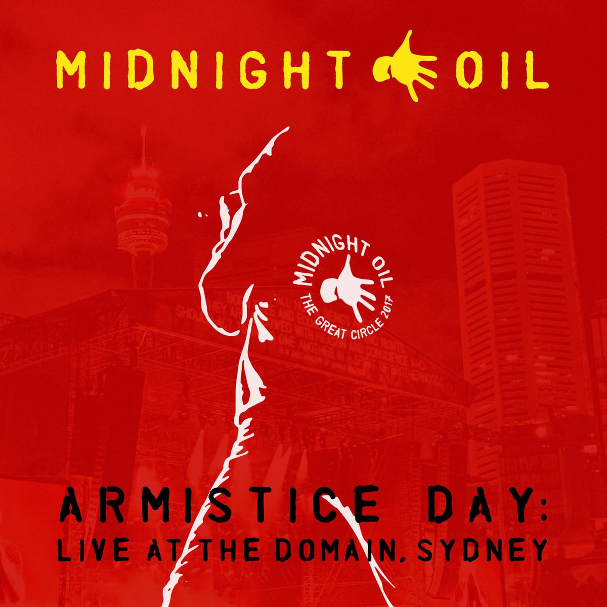 Midnight Oil – Armistice Day: Live At The Domain, Sydney vinyl cover