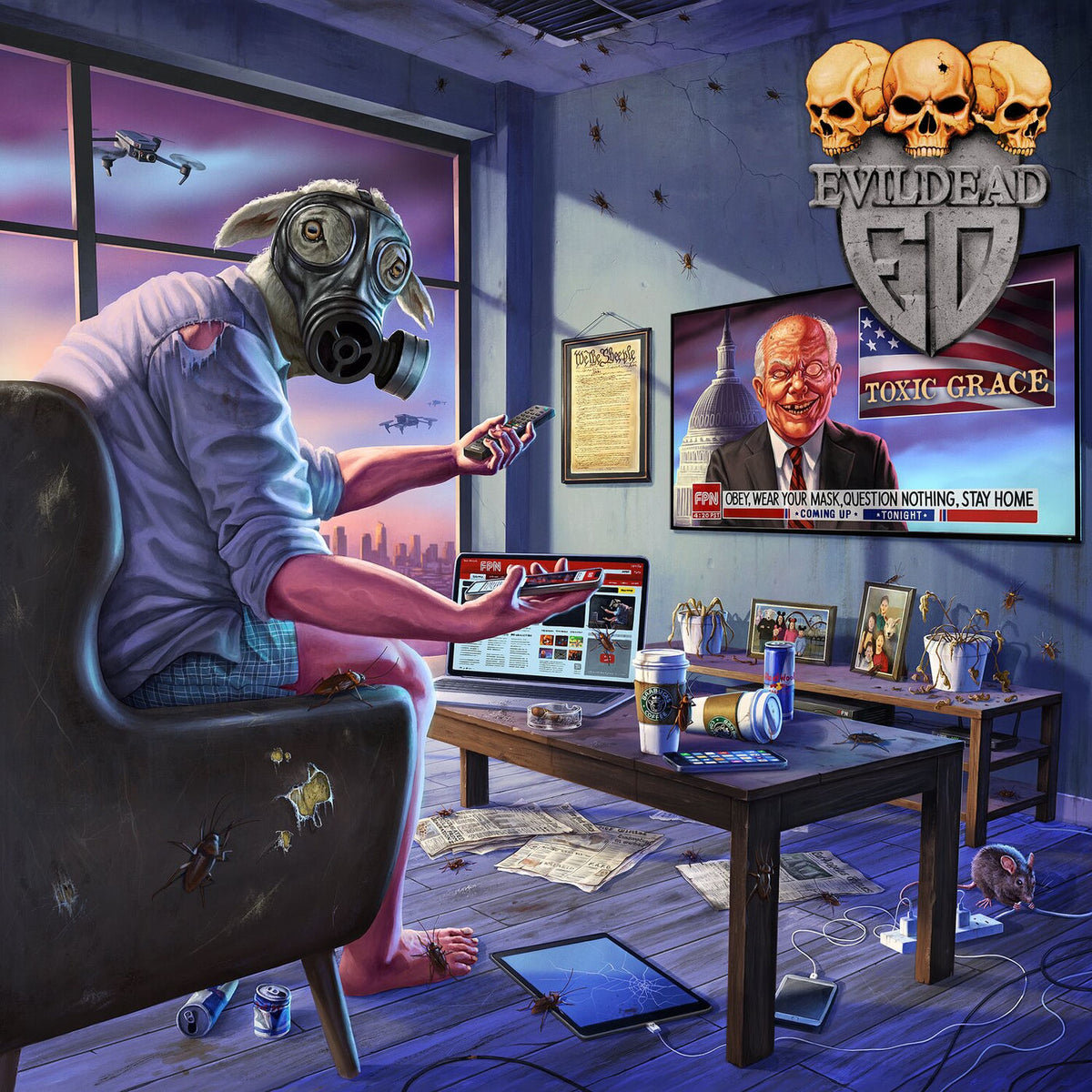 Evildead – Toxic Grace (BLACK VINYL) vinyl record cover