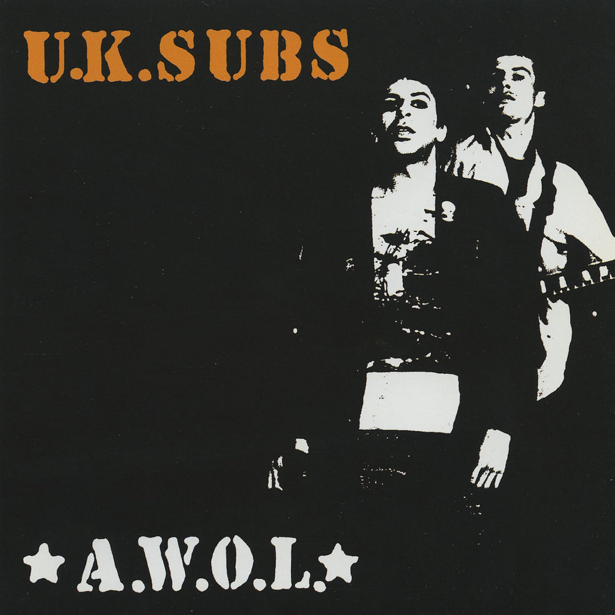 U.K. Subs – A.W.O.L. vinyl record cover
