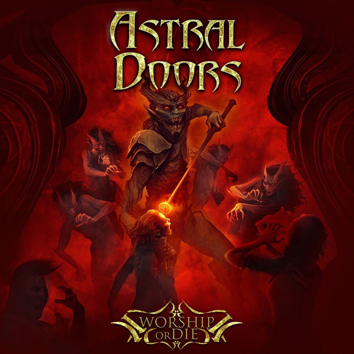 Astral Doors – Worship Or Die vinyl record cover