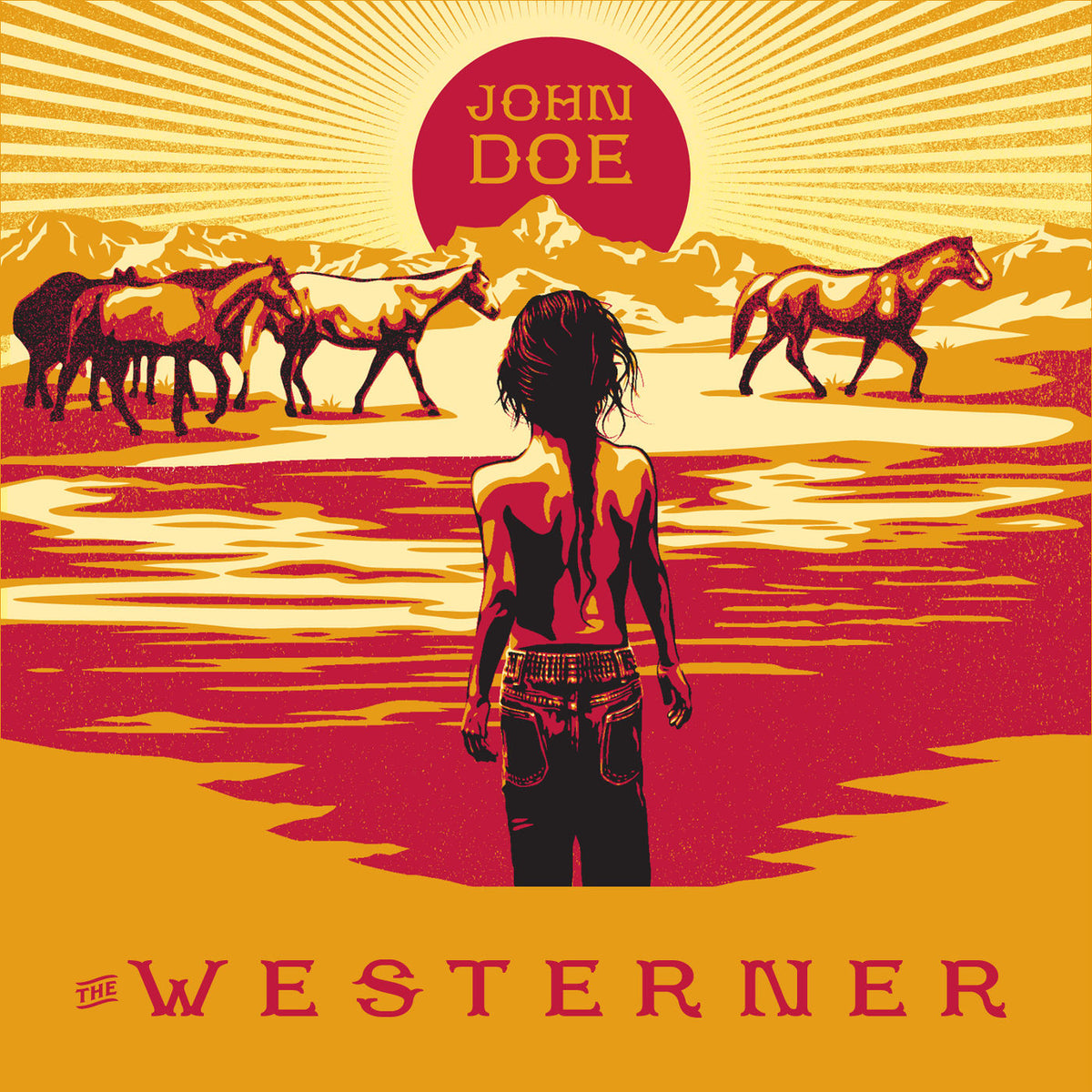 John Doe – The Westerner vinyl record cover