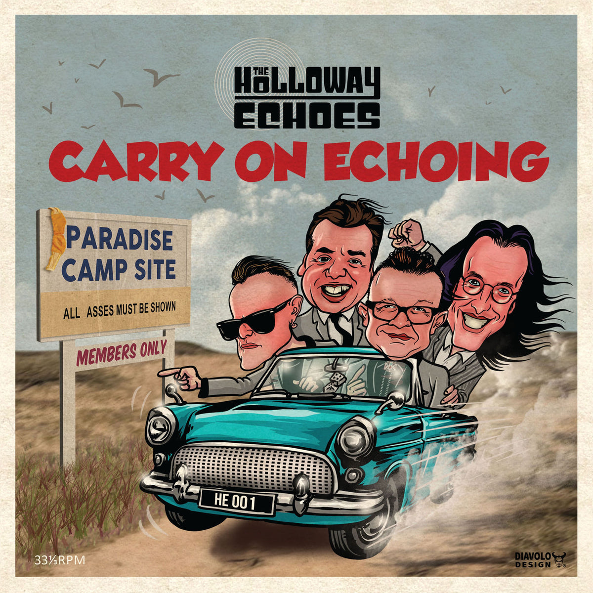 The Holloway Echoes – Carry On Echoing vinyl cover