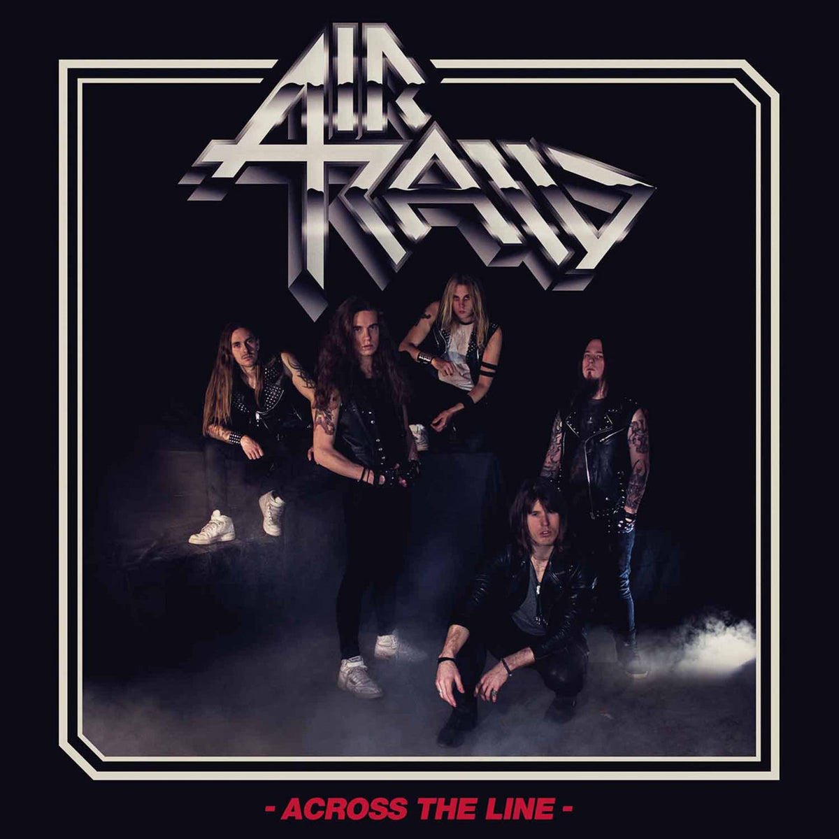 Air Raid – Across The Line-Coloured- vinyl record cover