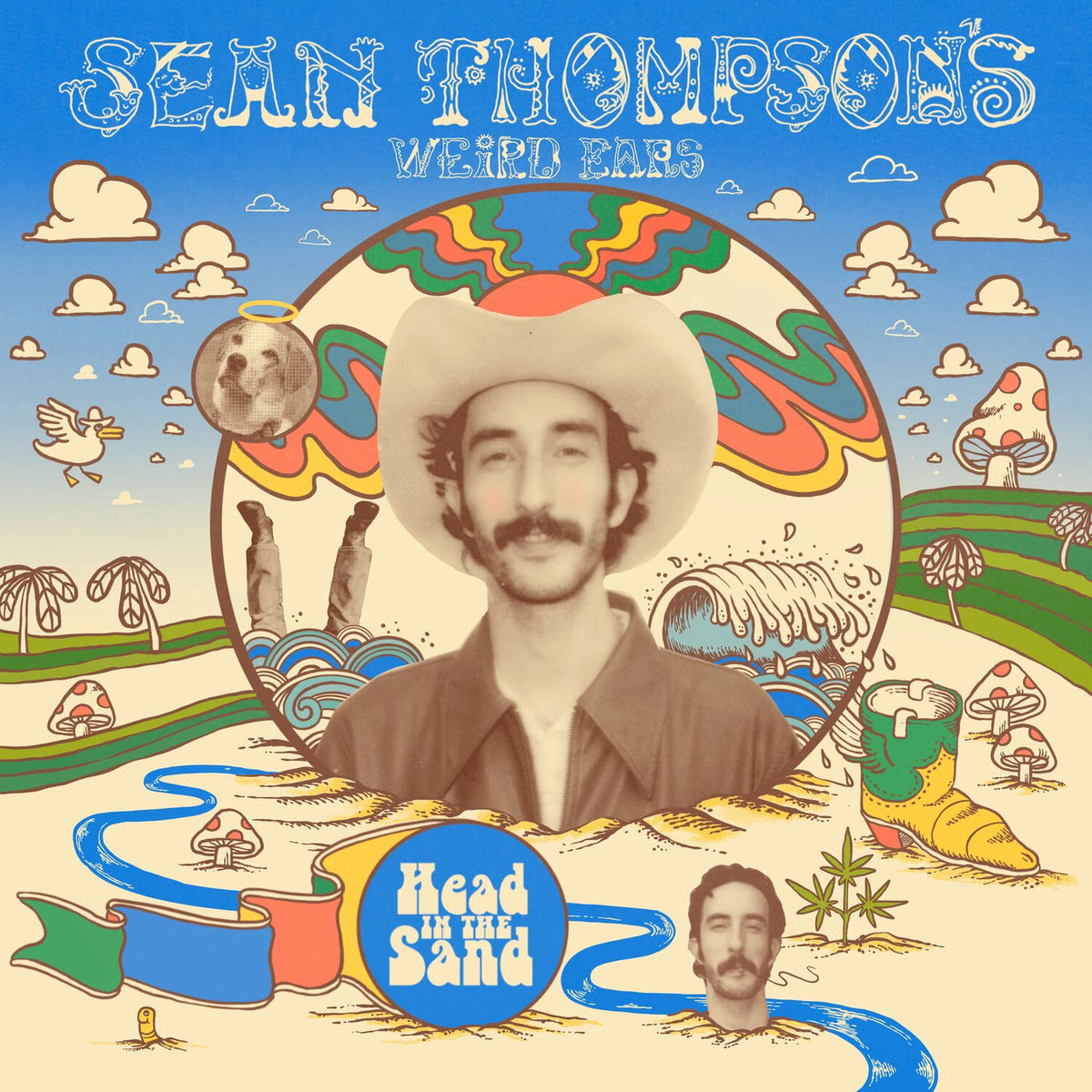 Sean Thompsons Weird Ears – Head In The Sand vinyl record cover