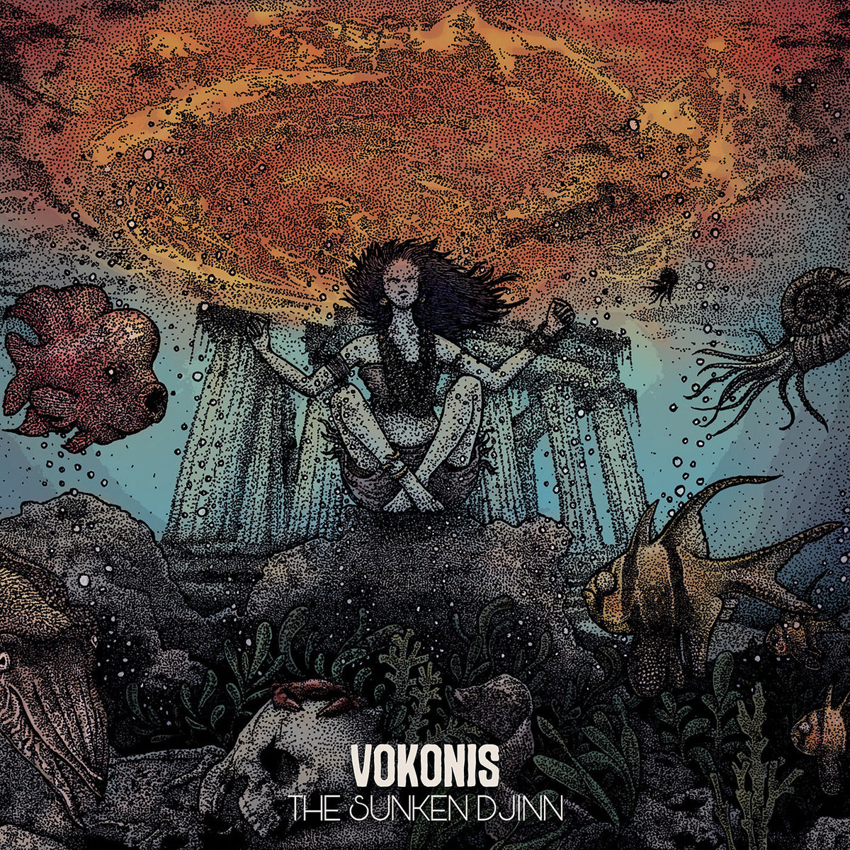 Vokonis – The Sunken Djinn vinyl record cover