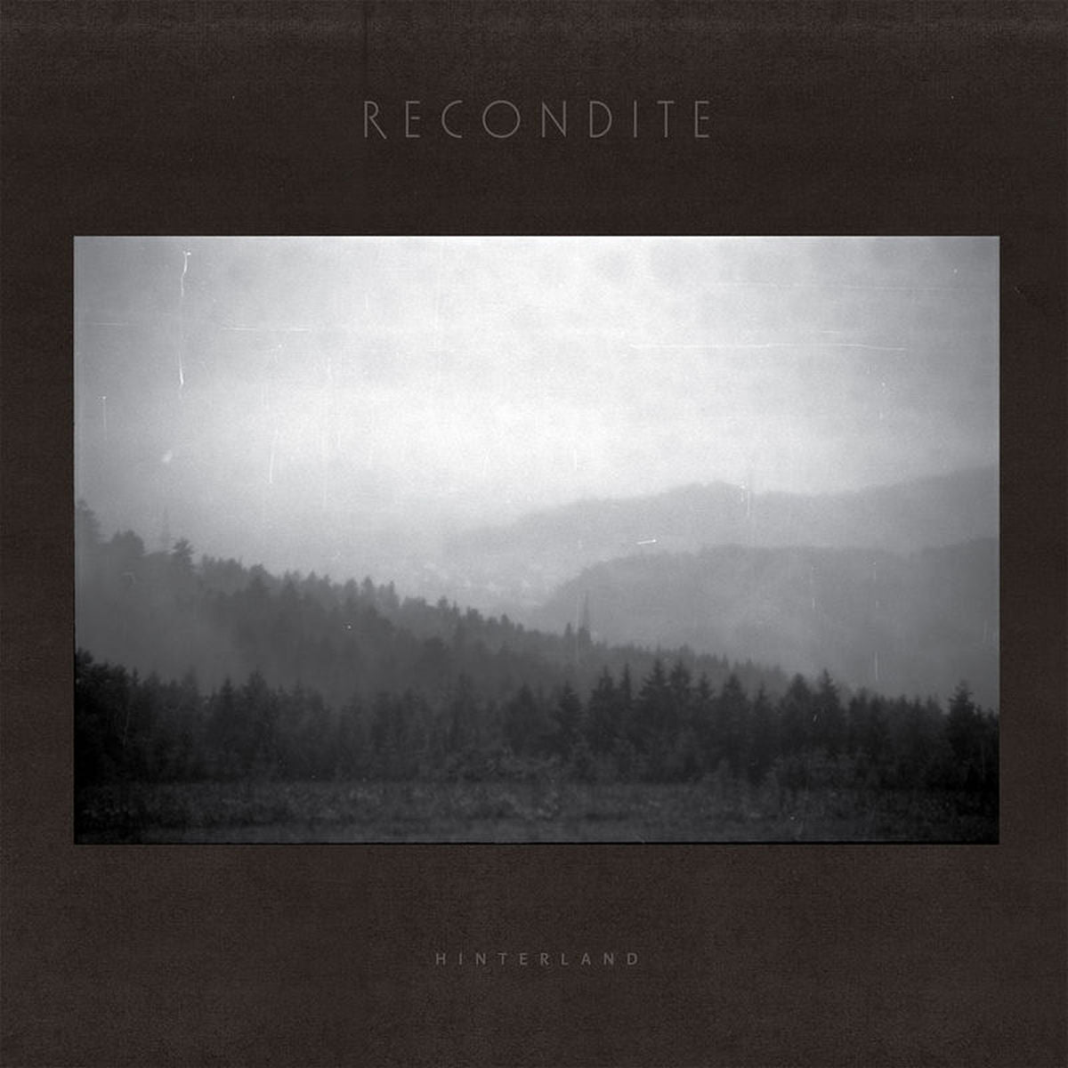 Recondite – Hinterland vinyl record cover