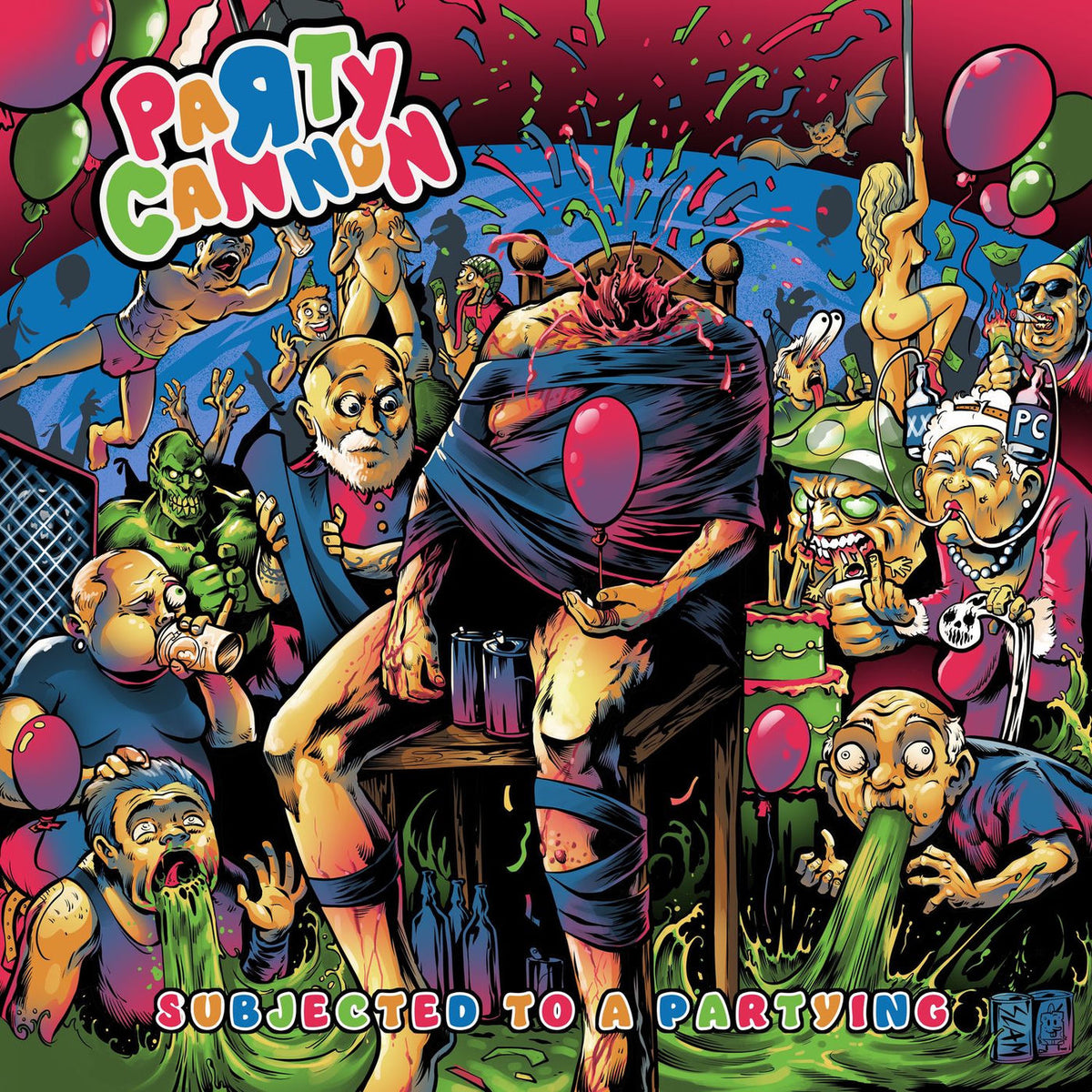 Party Cannon – Subjected To A Partying vinyl cover